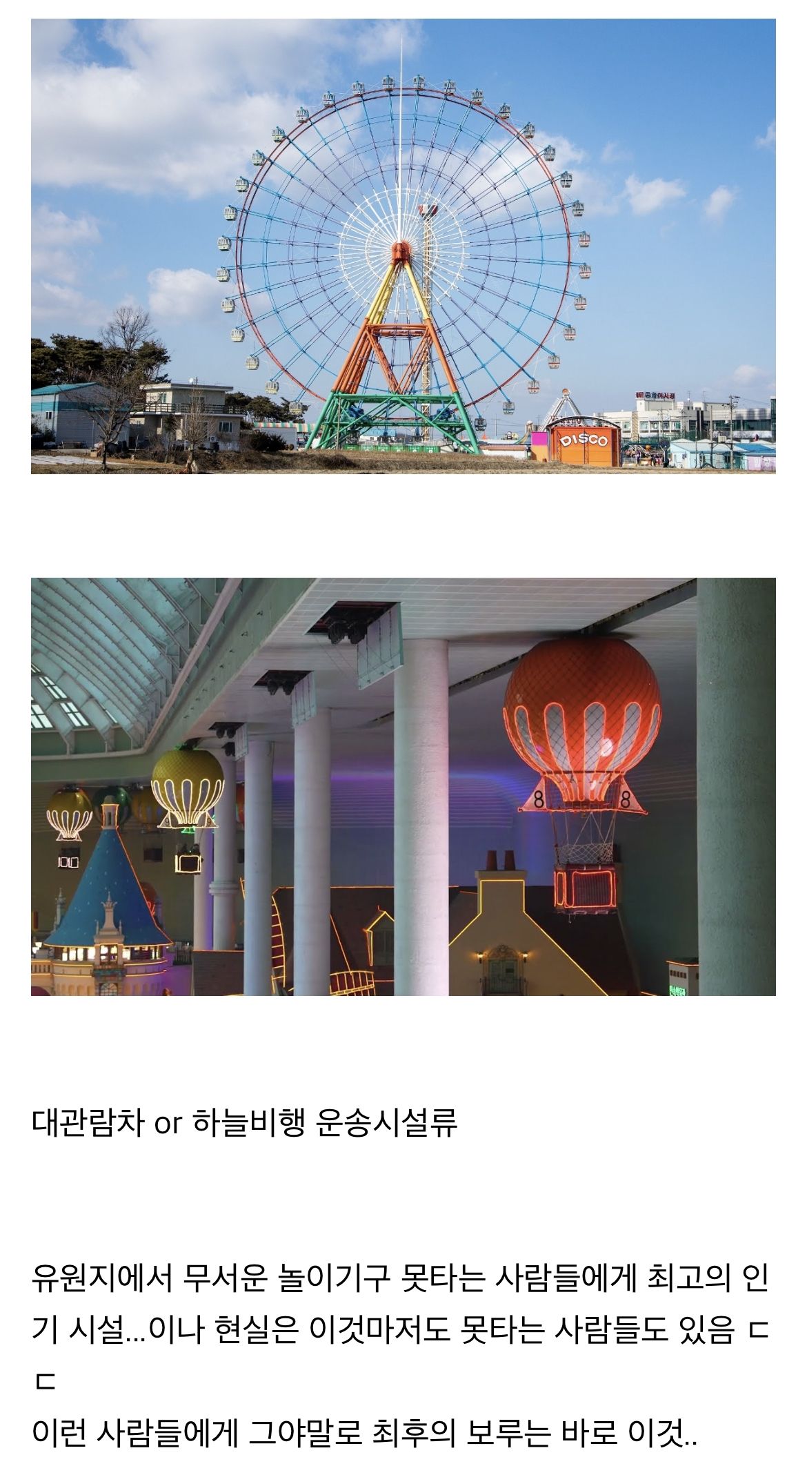 놀이공원에서 무서운 놀이기구 못타는 사람들에게 인기있는 놀이기구.jpeg