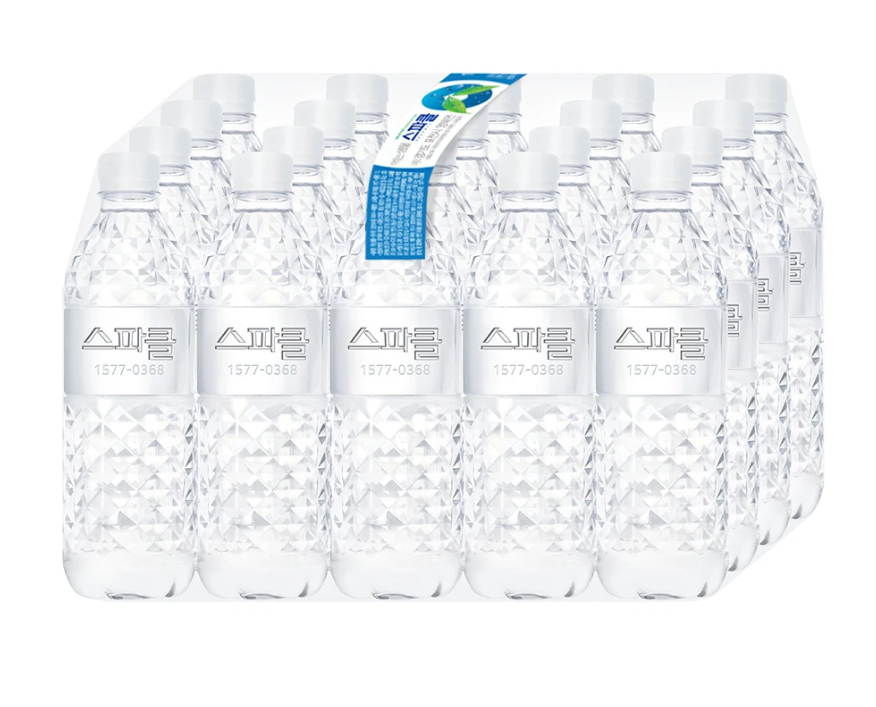 하루특가) 스파클 생수, 무라벨, 500ml, 60병