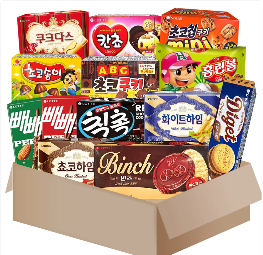 00시 종료) 인기과자 13개 세트, 1박스