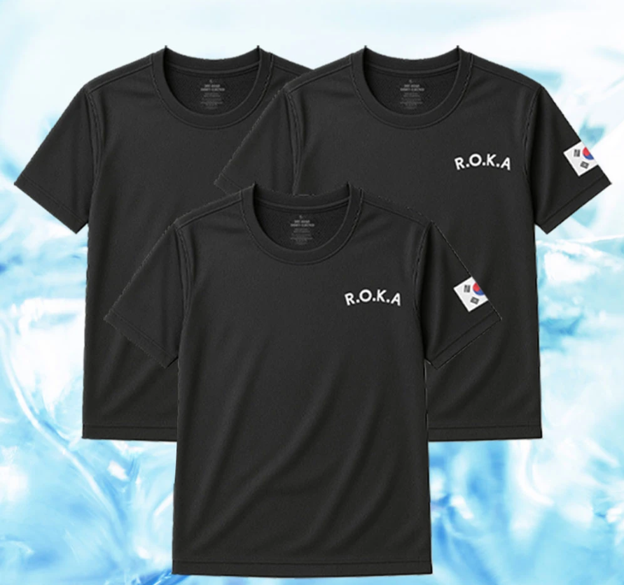 [토스] 00시 종료) ROKA 반팔 쿨드라이, 블랙, 3장
