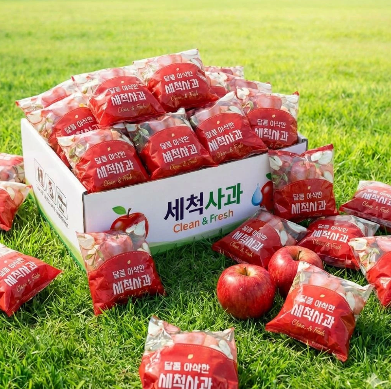 [토스] 한정수량) 마트납품용, 세척 꿀사과 5kg 1박스