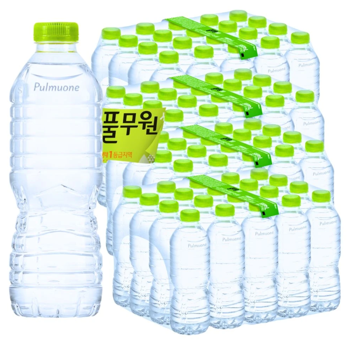 00시종료) 풀무원샘물 라벨랜덤, 500ml, 80개