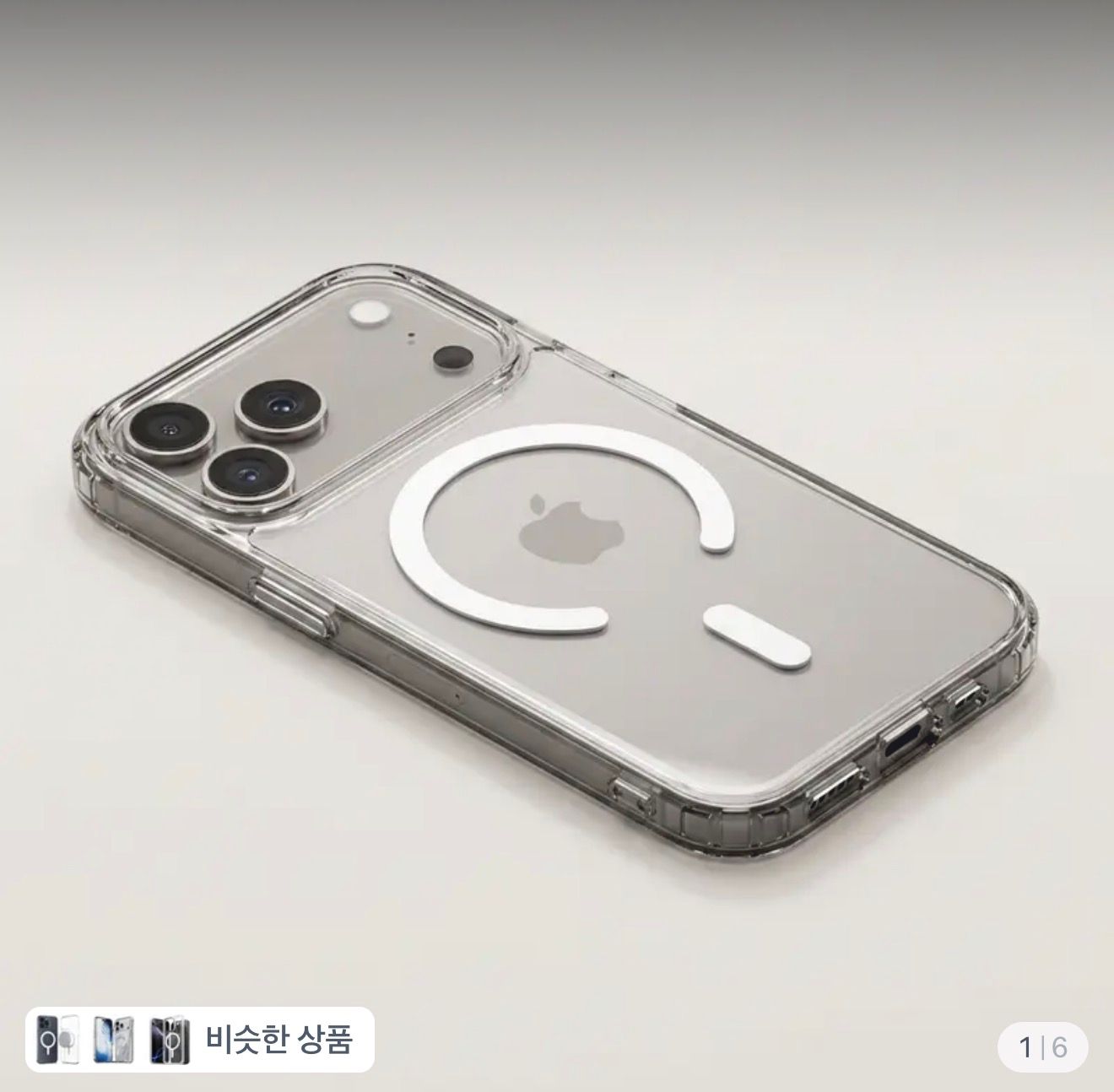 [토스] 신지모루 M-에어클로 클리어 케이스 갤럭시·아이폰용