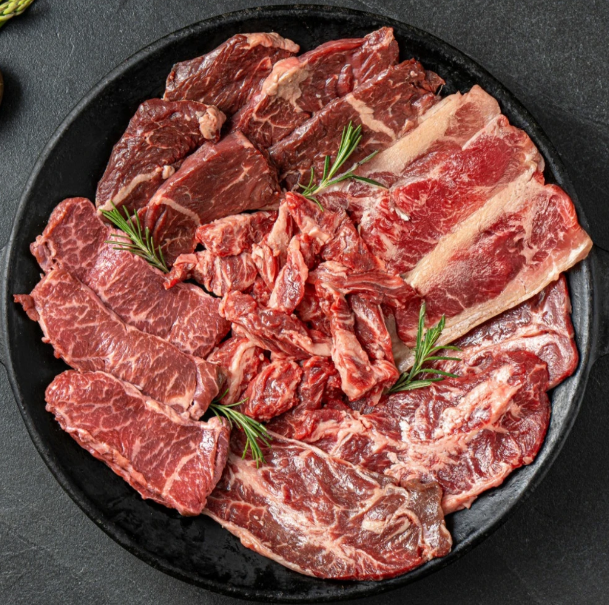 [토스] 00시종료) 갈비 부채 우삼겹 안창 토시살 1kg 특가!