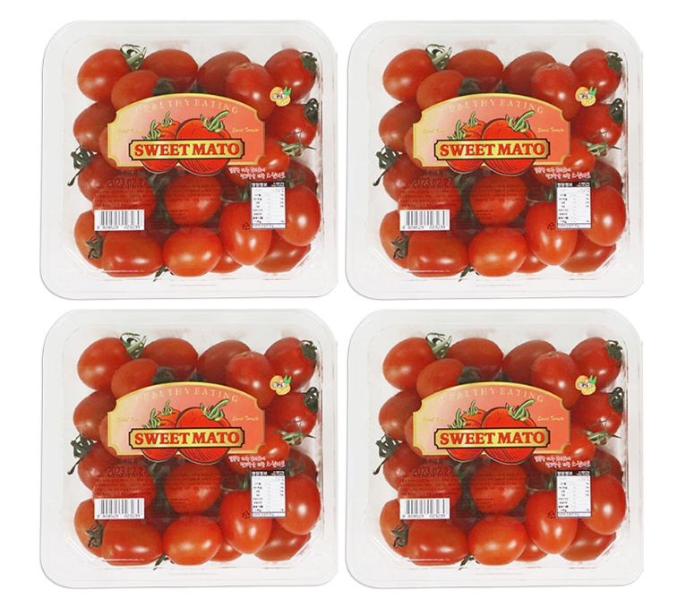 00시종료) 과일꾼 스테비아 레드 방울토마토, 500g, 4팩