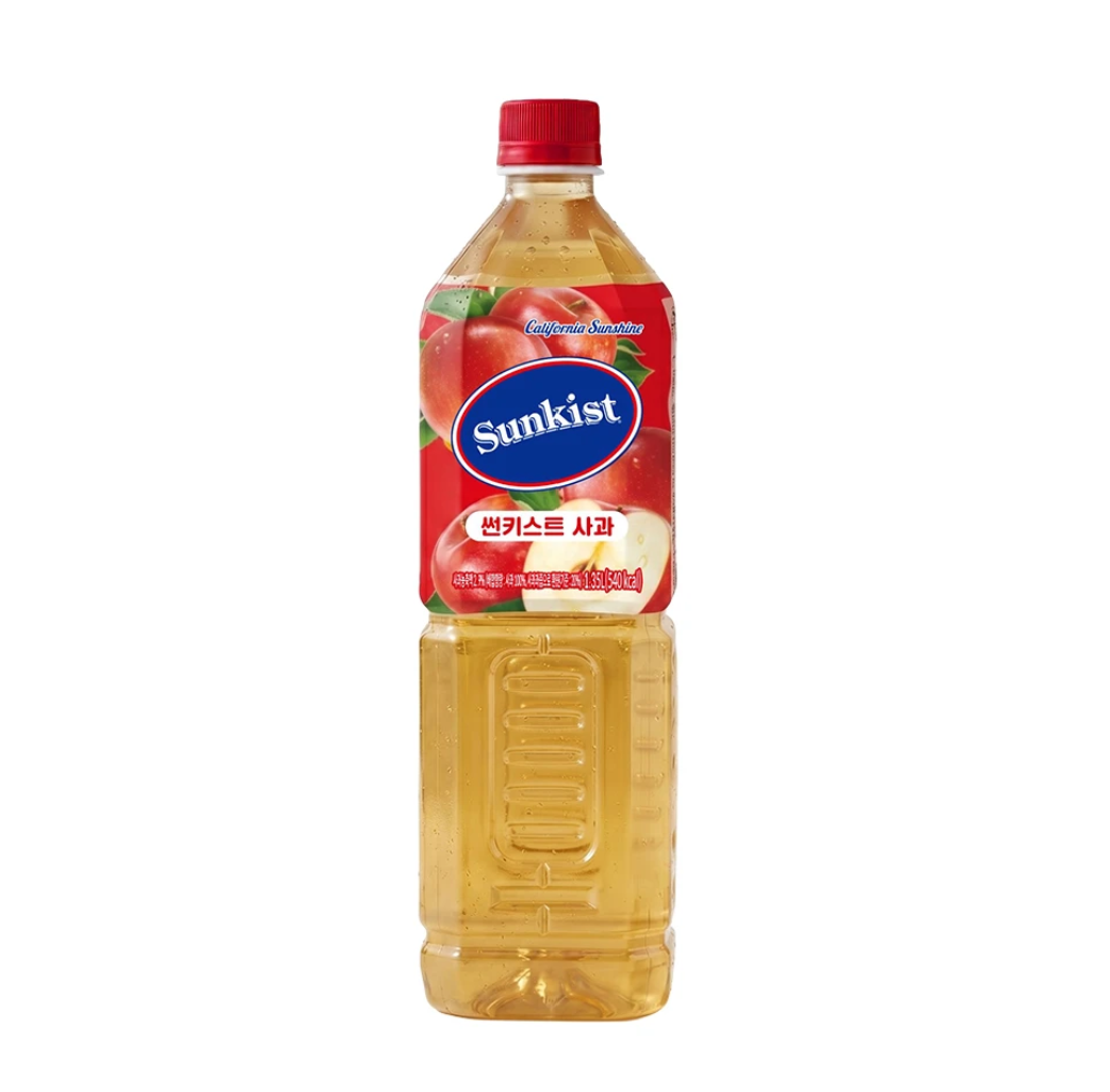 [토스] 00시종료) 썬키스트 사과 주스, 1.35L, 12개