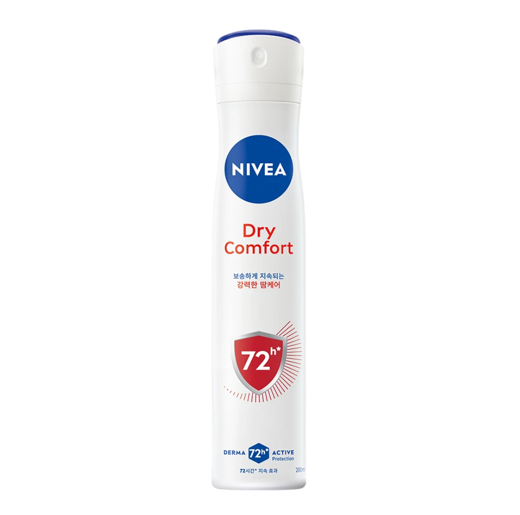 계절추천) 니베아 데오드란트 스프레이 드라이콤포트, 200ml, 1개 + 롤온, 25ml, 1개